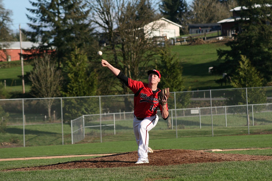 Dylan White took a no-hitter into the seventh inning March 18, at Camas. The Papermakers beat the Prairie Falcons 2-1.