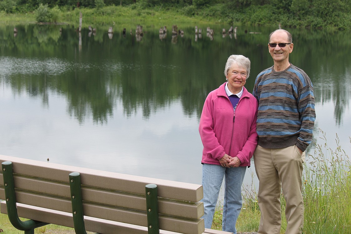 Vern and Faye Schanilec, of Washougal, recently made a contribution of $15,000 that will go to help construct an overlook deck on a pond located along the Washougal River Greenway Trail in Camas. The couple, who previously lived in Camas for 20 years, are frequent trail users. They are among several local residents who were recognized today for their contributions to area parks and open space during the Parks Foundation luncheon in Vancouver.