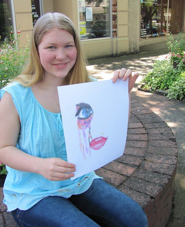 Chloe Connors, 13, created and auctioned off artwork on Facebook to raise money for the Jemtegaard Middle School choir.