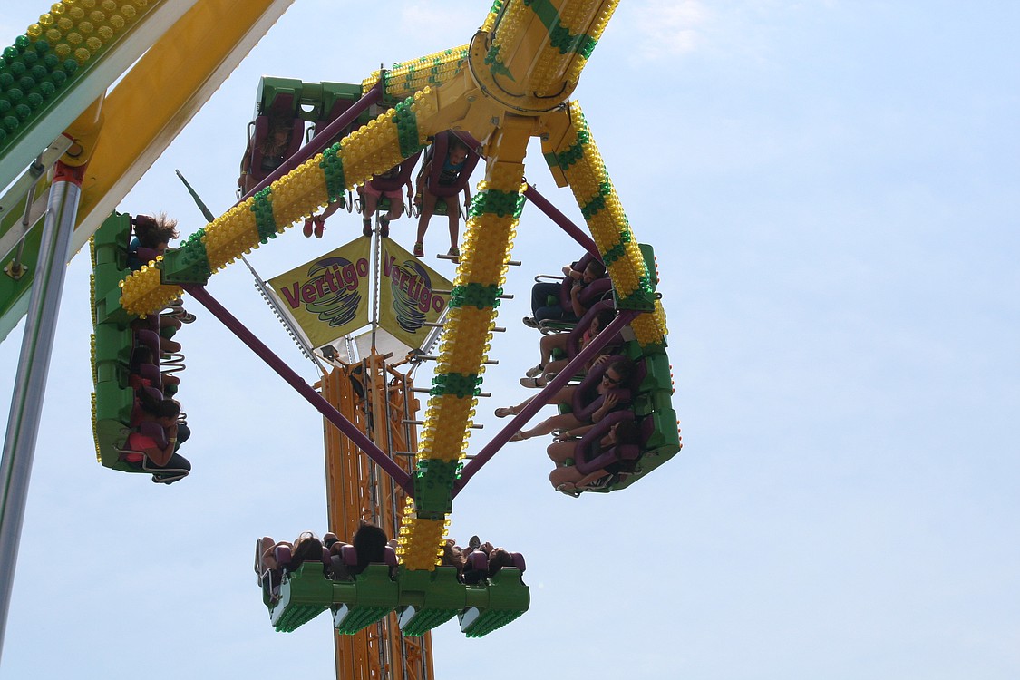 "Freak Out," aptly named, both delighted and scared those brave enough to ride, as it rose higher and higher in the air until riders were upside down.