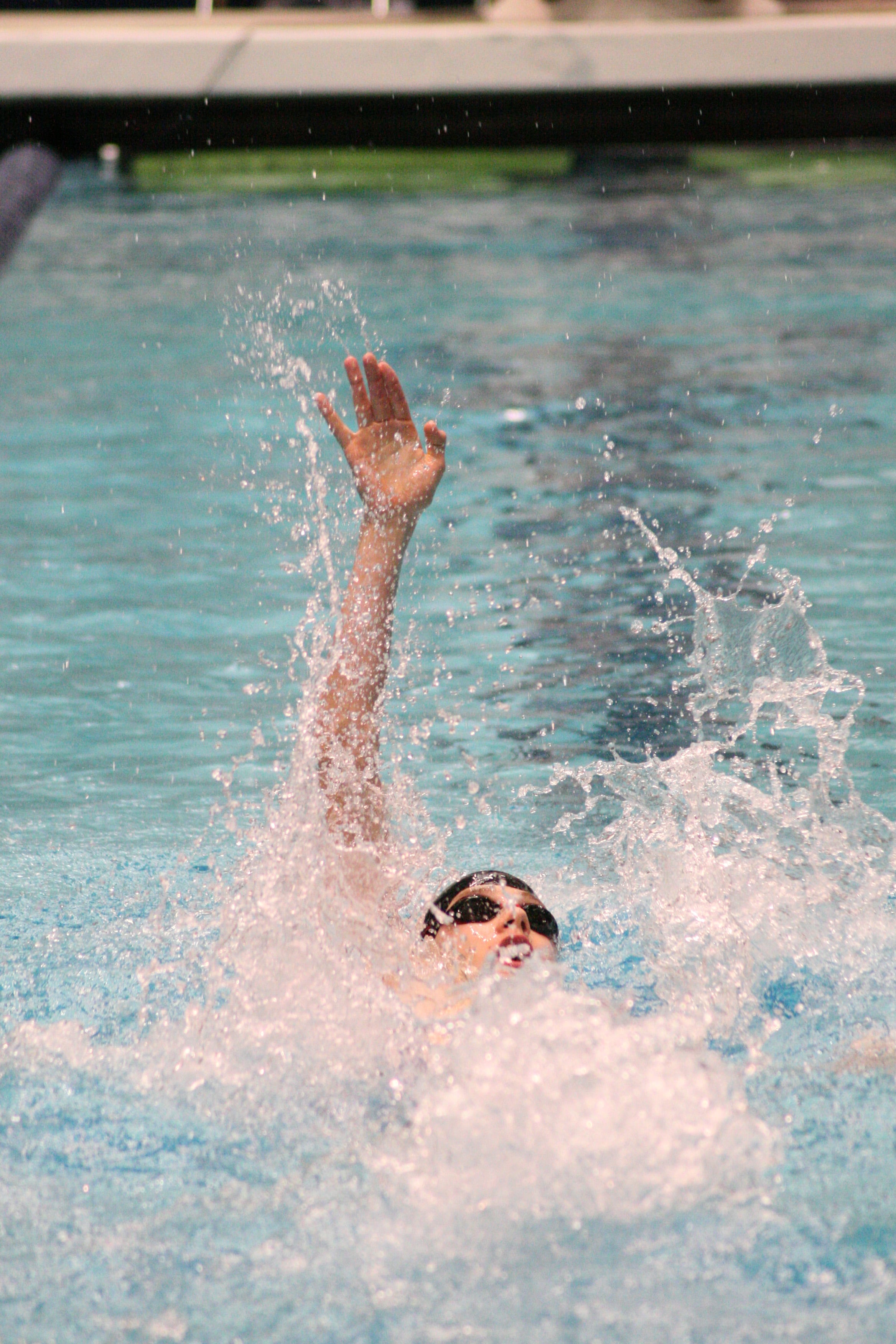 Kasey Calwell clinched second place for Camas in the 200 individual medley (above) and the 100 breaststroke at the 4A boys state swimming championships, at the King County Aquatic Center in Federal Way.