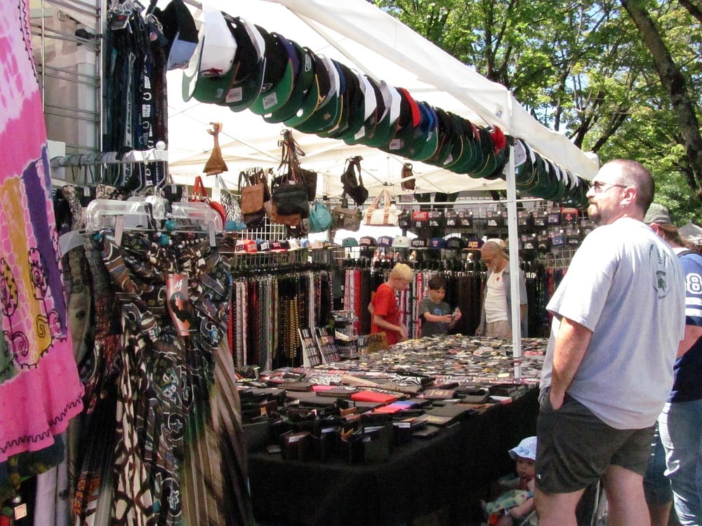 More than 125 vendors lined the streets of downtown during Camas Days last weekend. Items ranged from yard and garden trinkets to airbrush tattoos, to clothing items.