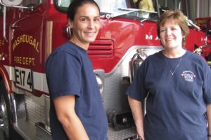 Carly Shears and Charlie Dawson are among the female firefighters in the Camas-Washougal area. Shears recently joined the Washougal Fire Department as a volunteer, while Dawson -- a volunteer battalion chief -- has served with the WFD for 20 years.