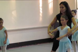Diana Alcomendas enjoys teaching children in an American Ballet Theatre Level 1 class, accompanied by live piano music at the Virtuosity Performing Arts Studio, in Camas. Alcomendas, the dance director for Virtuosity, has earned certifications through the theatre's national training curriculum.