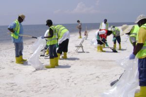 Cleanup crews on Cat Island in the Gulf of Mexico worked in extreme temperatures, which often soared in the triple digits. Jeff Peebles, a paramedic who lives in Camas, spent two months assisting the crews after the Deepwater Horizon oil rig explosion, which resulted in millions of gallons of oil leaking into the Gulf of Mexico.