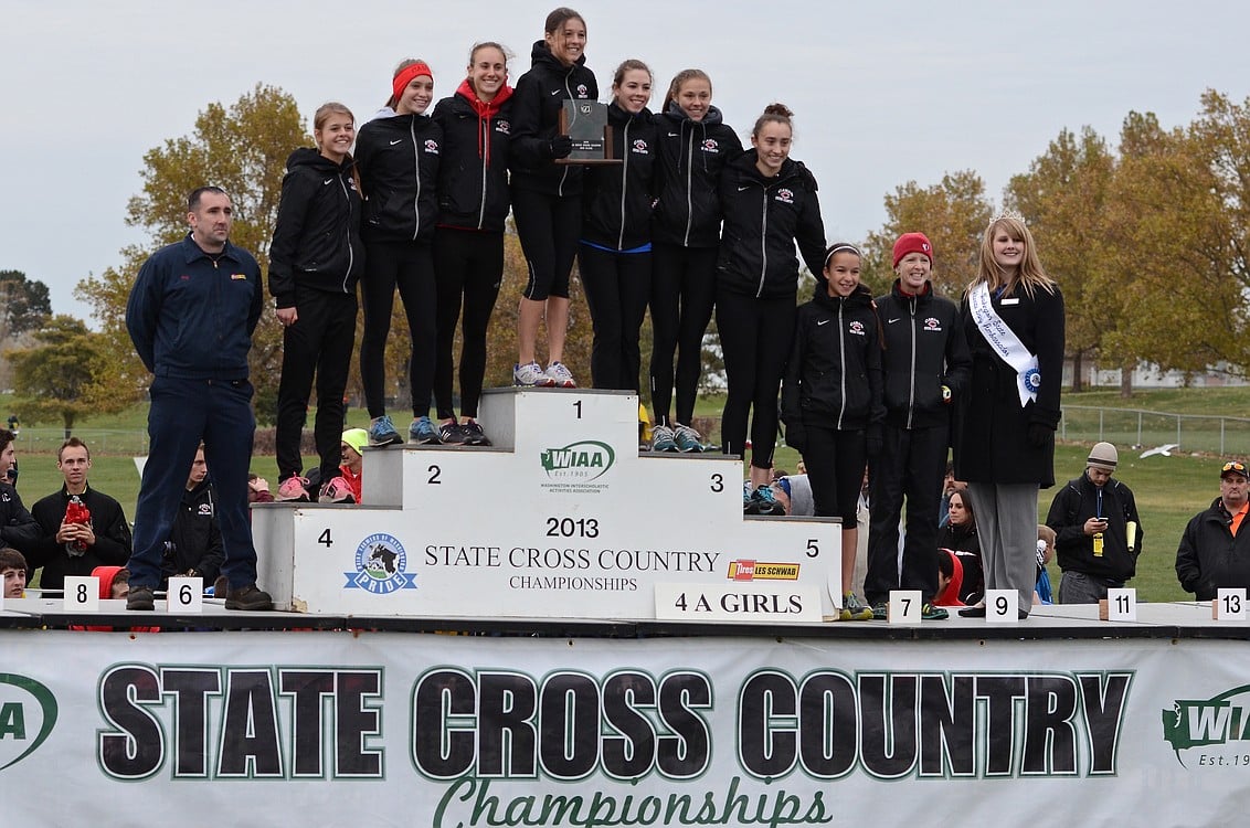 The Camas girls cross country team finished in second place at the state championship meet.