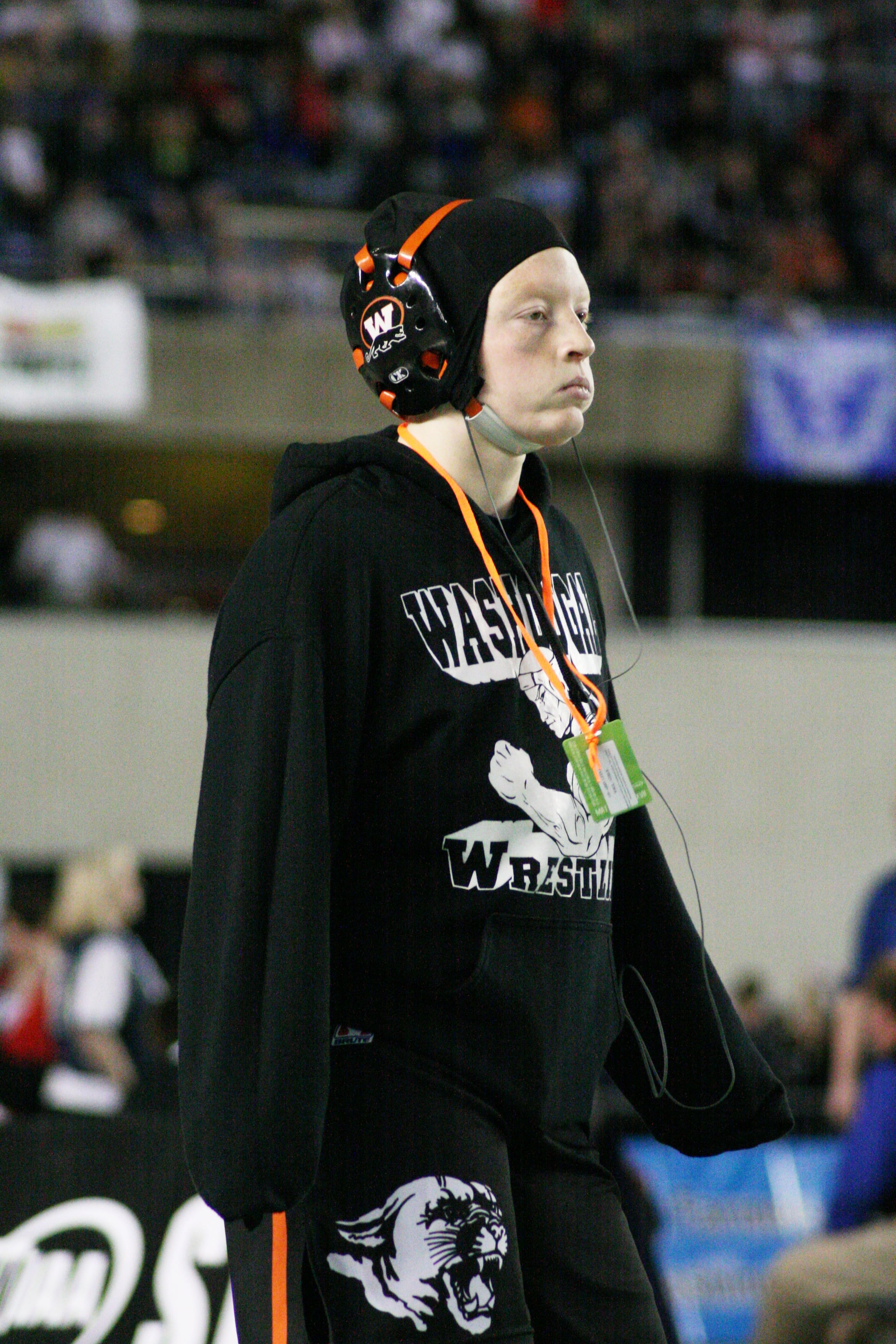 Abby Lees gears up for state championship match.