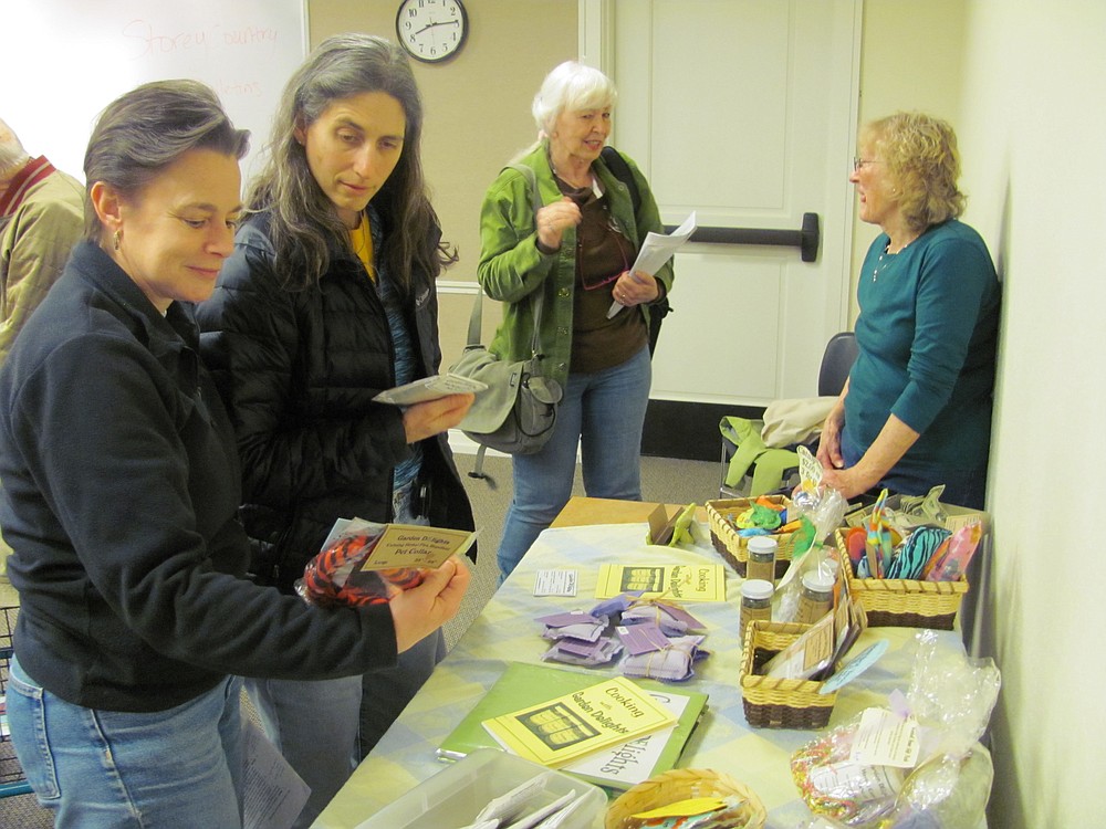 Master gardener workshops are  popular at the Camas Public Library, and usually draw a crowd. At this workshop, attendees learned about a variety of uses for common herbs.