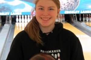 Camas High School freshman Shelby Chartrand qualifed for the 4A state bowling tournament Friday, at Tacoma Narrows Plaza Bowl.