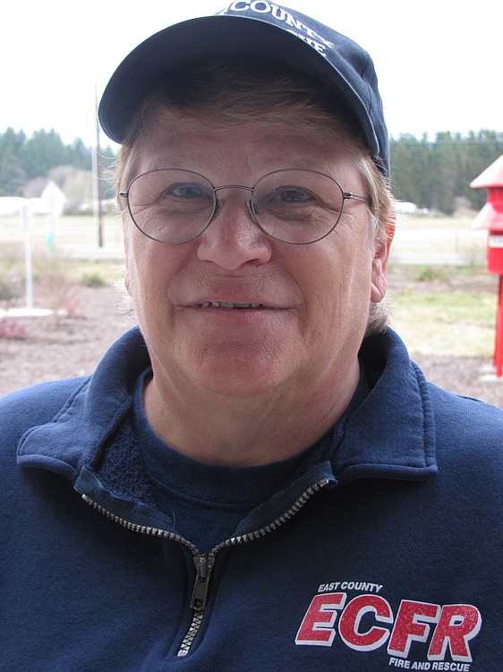 Paula Knapp has been a volunteer firefighter for 10 years.