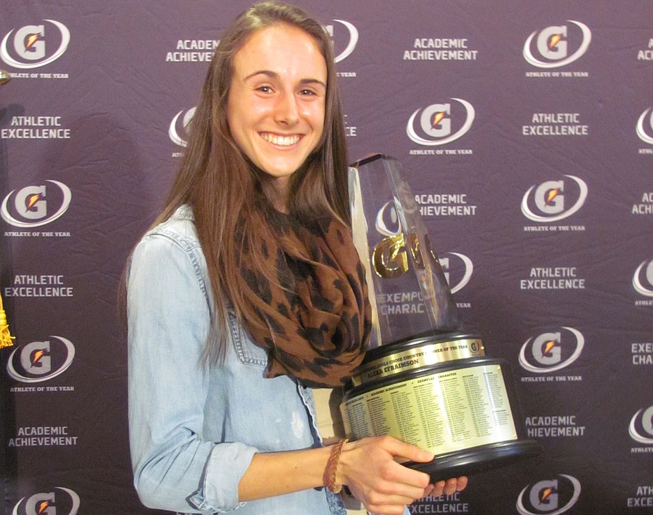 Camas High School junior Alexa Efraimson has been named the 2013-14 Gatorade National Girls Cross Country Runner of the Year. A presentation at CHS Thursday morning, involved 2012 Olympian Molly Huddle.