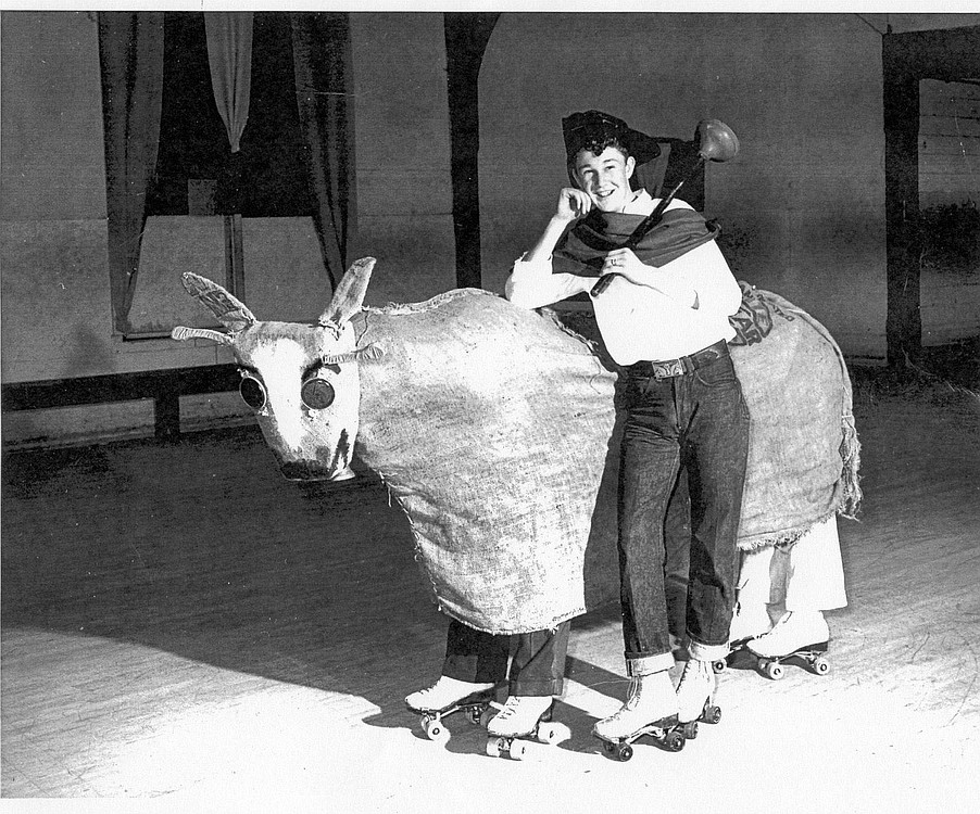 Local youth performed in a variety of roller skating shows at Wagon Wheel Park during the 1950s.