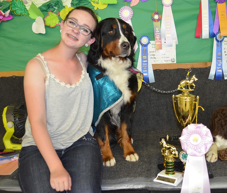 Weber and Gloree won the Reserve Grand Champion title at the 2014 Clark County Fair in Ridgefield in August.