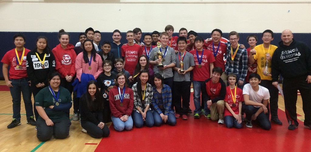 The CHS Science Olympiad teams placed first and third at the Southwest Washington Regional competition recently.