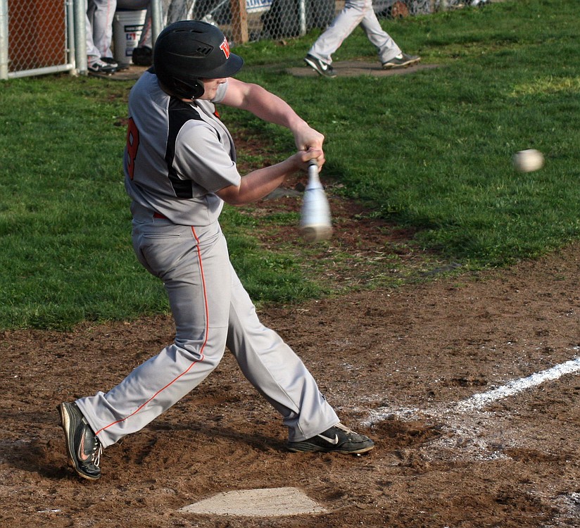 Braden Devlin bashes a 2-run home run to tie the game in the bottom of the seventh innning. Washougal would win it in extra innings.