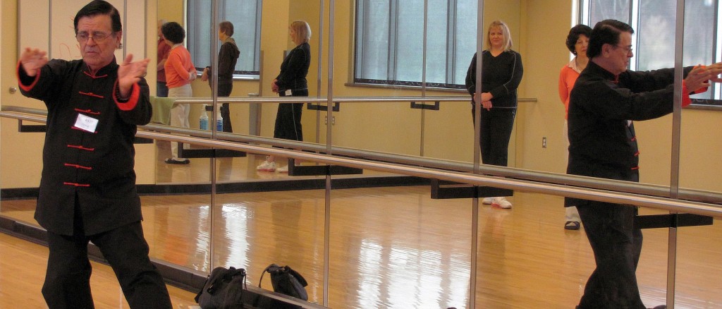 David Fetkyo and his wife, Angel (not pictured) teach tai chi and qi gong classes to students 55 and older as a part of the Clark College Mature Learning program.