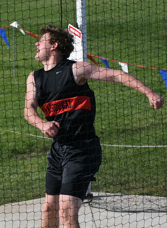 Josh Bischoff tossed the discus a personal best 138 feet, 2 inches Thursday, in Ridgefield. The Washougal junior also won the shot put with a PR of 48 feet.