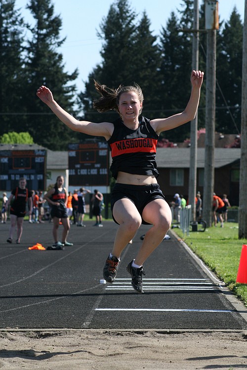 Kaitlyn Johnson triple jumped to second place at the Panther Twilight. She also finished third in the 100, fourth in the 200 and third as a member of the 800 relay.