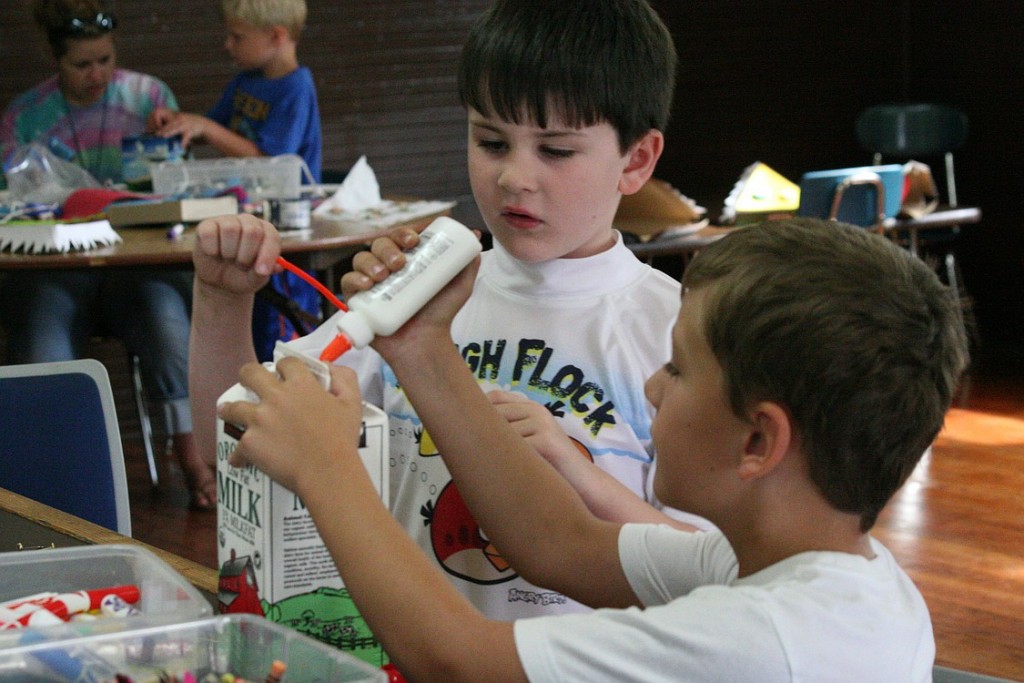 Camas Parks and Recreation offers several summer camps, including this craft camp, at Scout Hall.