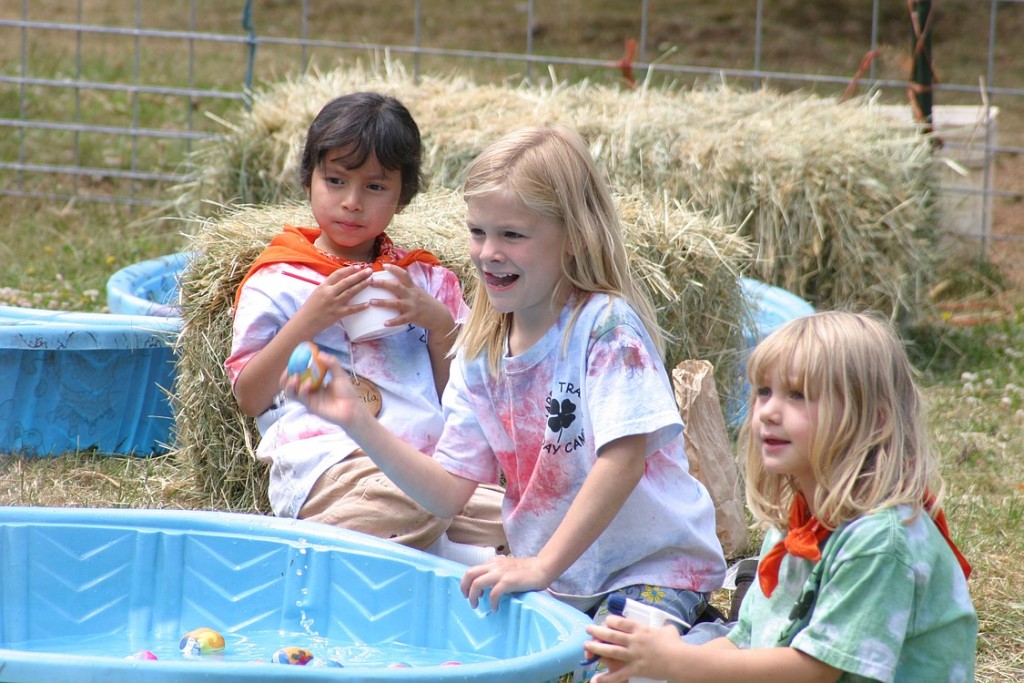 Children enjoy one of the many camps at Camas Camp-n-Ranch, a working 4H farm.