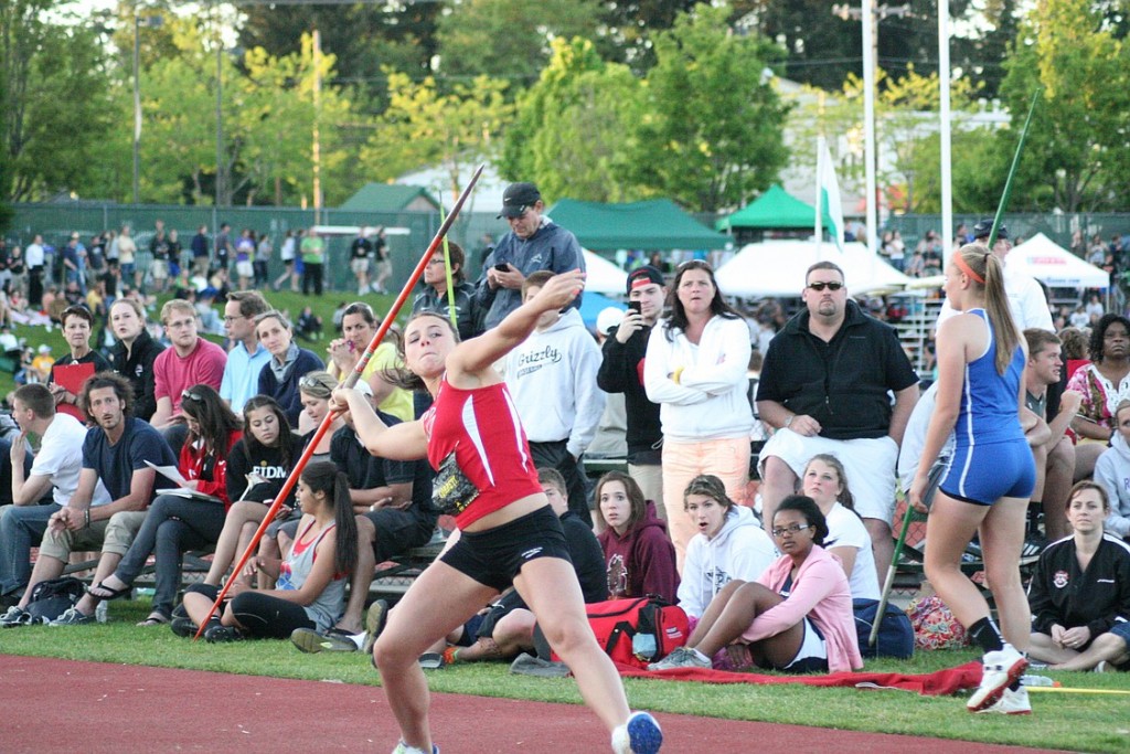 Amber Corbett threw the javelin for a personal best 129 feet, 10 inches. The Camas girls beat 29 other schools for first place at the Jesuit Relays.