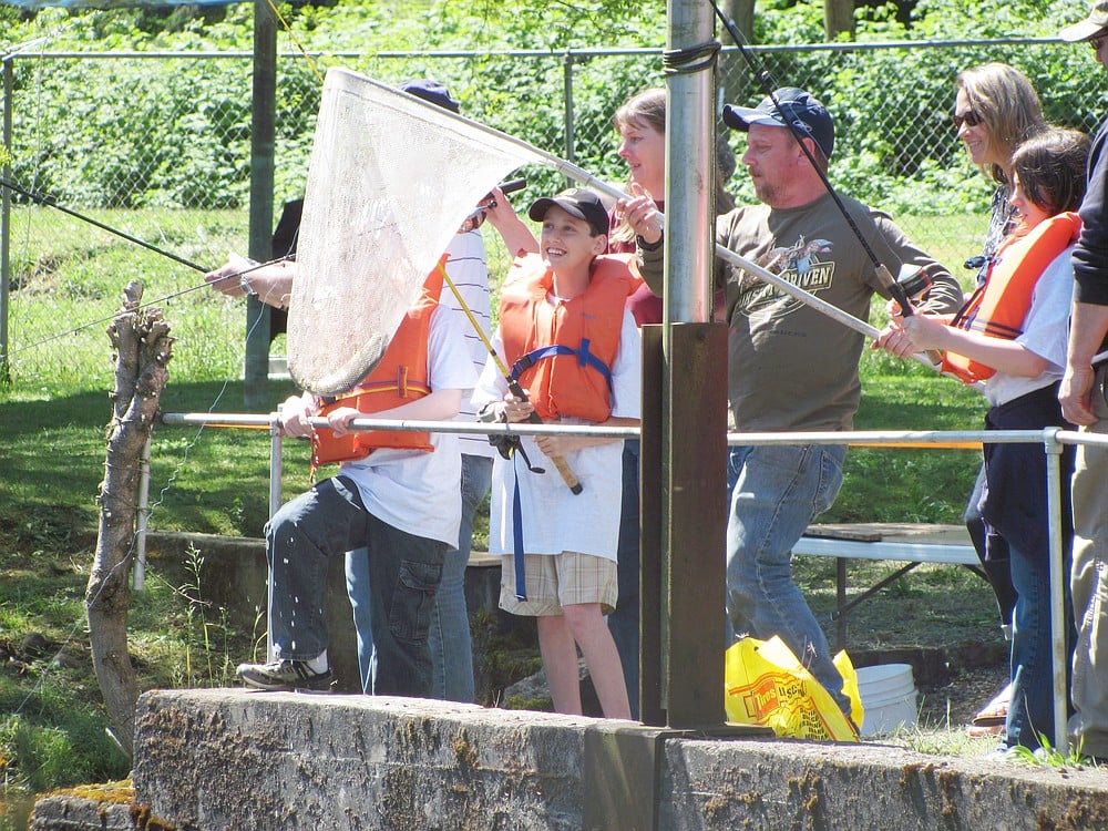 A total of 21 Liberty Middle School students particiapted in the Camas Moose Lodge fishing derby Friday, at Lacamas Lake.