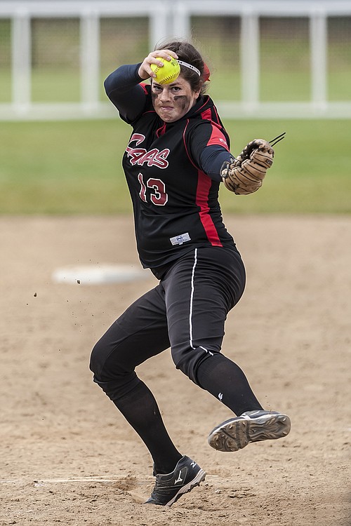 Harli Hubbard was "dynamite" at the state tournament, according to head coach Ken Nidick. She tossed a 2-hit shut out against defending state champion Woodinville.