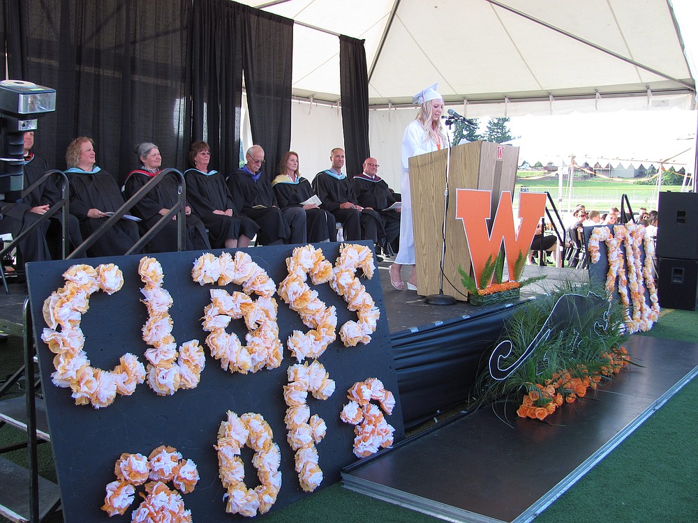 Angie Steffanson, a co-valedictorian, described Washougal as a close, supportive community. "It is a small, but beautiful city," she added.