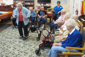 Residents of Columbia Ridge Senior Living, in Washougal, enjoy a game of beanbag baseball. Other activities include exercise classes, walking clubs, ice cream socials, Bible studies, arts and crafts, gardening and music. There are trivia games, reading groups and outings to the beach, local restaurants, museums, special events and concerts. "Hopefully we are giving our residents the chance to enjoy each day to its fullest potential," said Columbia Ridge Activity Director Michelle Kendoll.