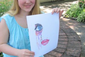 Chloe Connors, 13, created and auctioned off artwork on Facebook to raise money for the Jemtegaard Middle School choir.