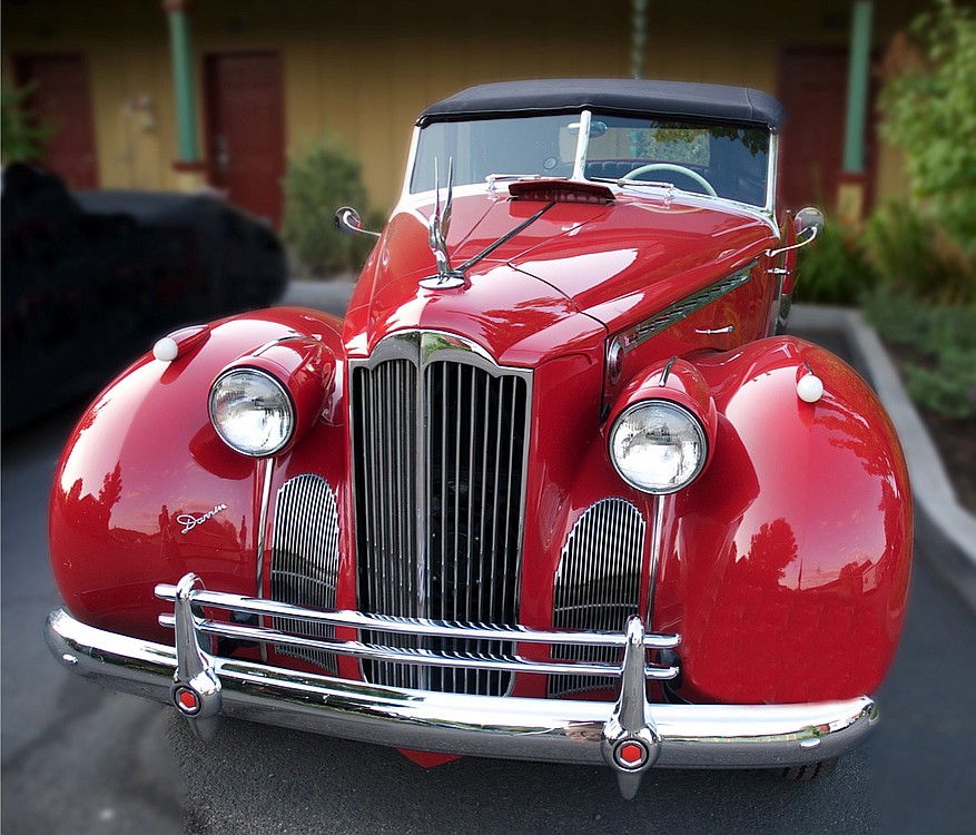"Old Packard," by Lou Steffey, pays homage to a classic. The photography exhibit will tie in with the First Friday car show.