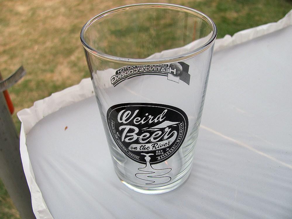 Individuals who paid $17 online or $20 at the gate of the Weird Beer on the River festival received a souvenir glass and tickets for six tastings of beer, wine or hard cider. Options for designated drivers included soda and bottled water. The first-time event was a benefit for CDM Caregiving Services, of Vancouver.