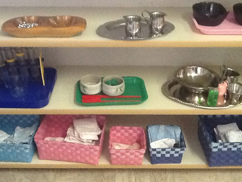 Camas Montessori School has a 'practical life shelf,' in which children use play to learn daily living skills.