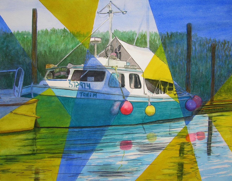 Kimery's piece "Friday Harbor" will be part of the showing at the Second Story Gallery at the Camas Public Library.