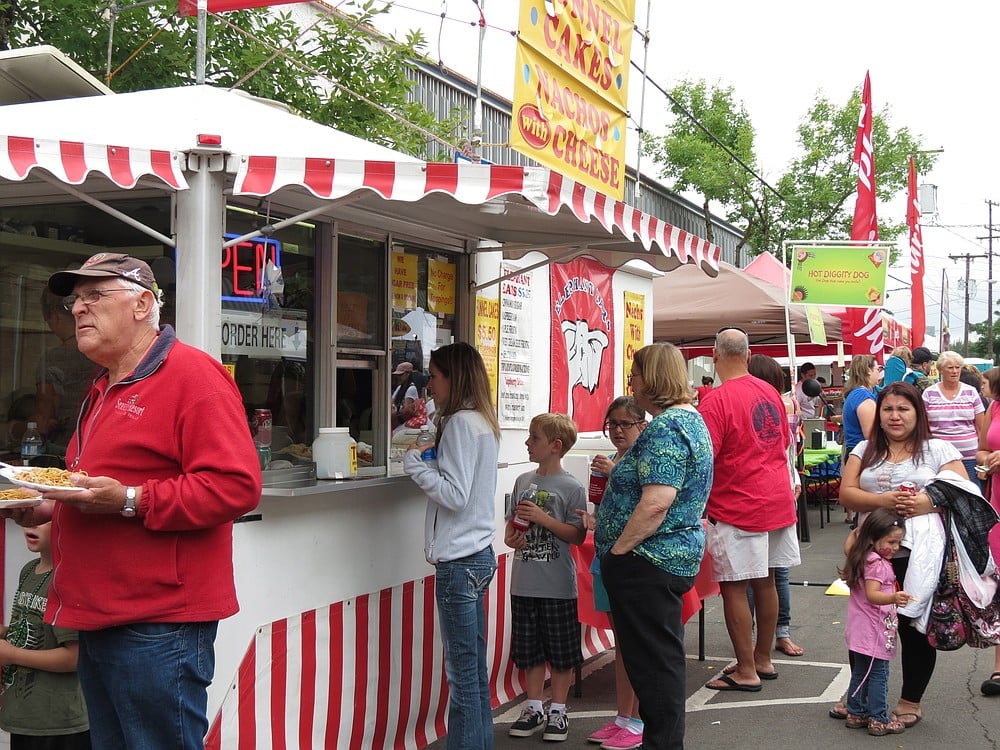 The elephant ear food cart was a perfect fit for the Three-Ring-Circus themed Camas Days. They constantly had customers, who are drawn to a once-a-year elephant ear treat.