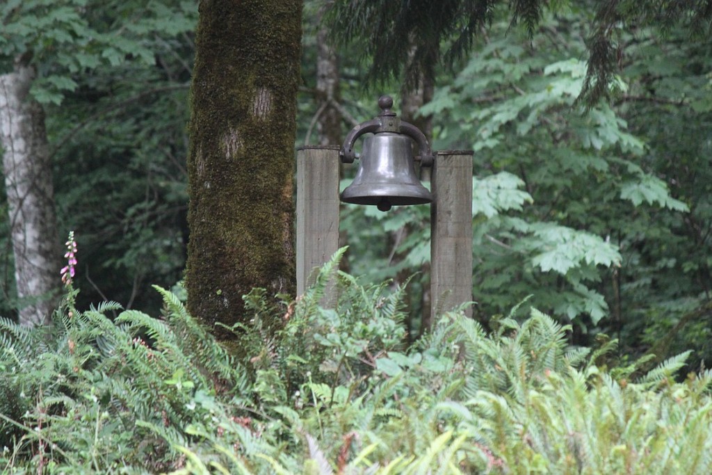 This bell sits next to Nieman Lodge. Jensen said she's not sure how long it's been on the site, but she intends to one day have it inscribed to recognize 2013 -- the year the camp was purchased by the non-profit Camp Melacoma Association.