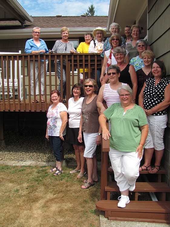 Seventeen women who graduated from the Camas High School Class of 1966 gathered Friday at the home of Kooky "Ritter" Helland and her husband Dennis. The casual celebration in Washougal included a barbecue lunch and a lot of sharing of memories.