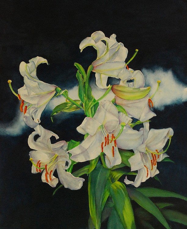 "Lily White" is an example of how Penarosa likes colors to "flow."