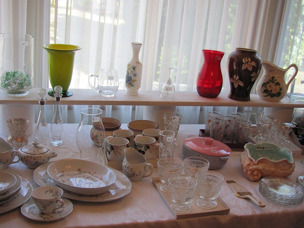 China, vases and flatware were all priced carefully, according to their value, said  Marilyn Brown, estate sale organizer.