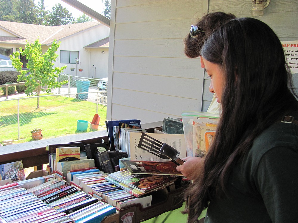 Books at the estate sale included everything from classic novels to home improvement guides.