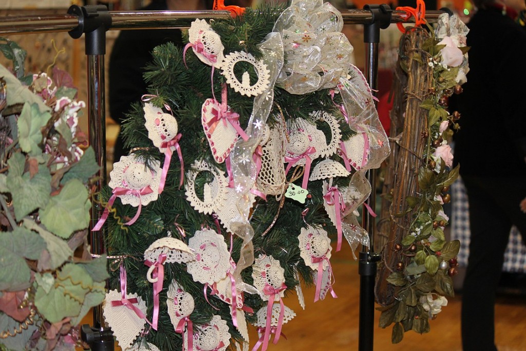 These one-of-a-kind wreaths are just a few of the items one can find at the Holiday Marketplace Bazaar.