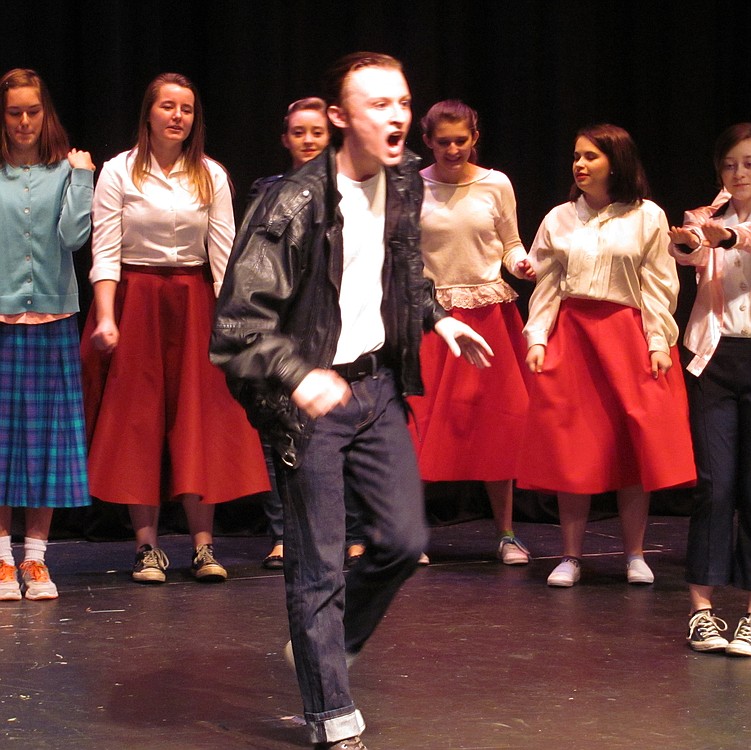 Doody (Charles Moreland) plays a rock star singing, "Those Magic Changes." It is the second time WHS drama students will perform the Broadway show, "Grease." The first time was nine years ago, but the movie songs were not yet available. Now, they are and will be performed.