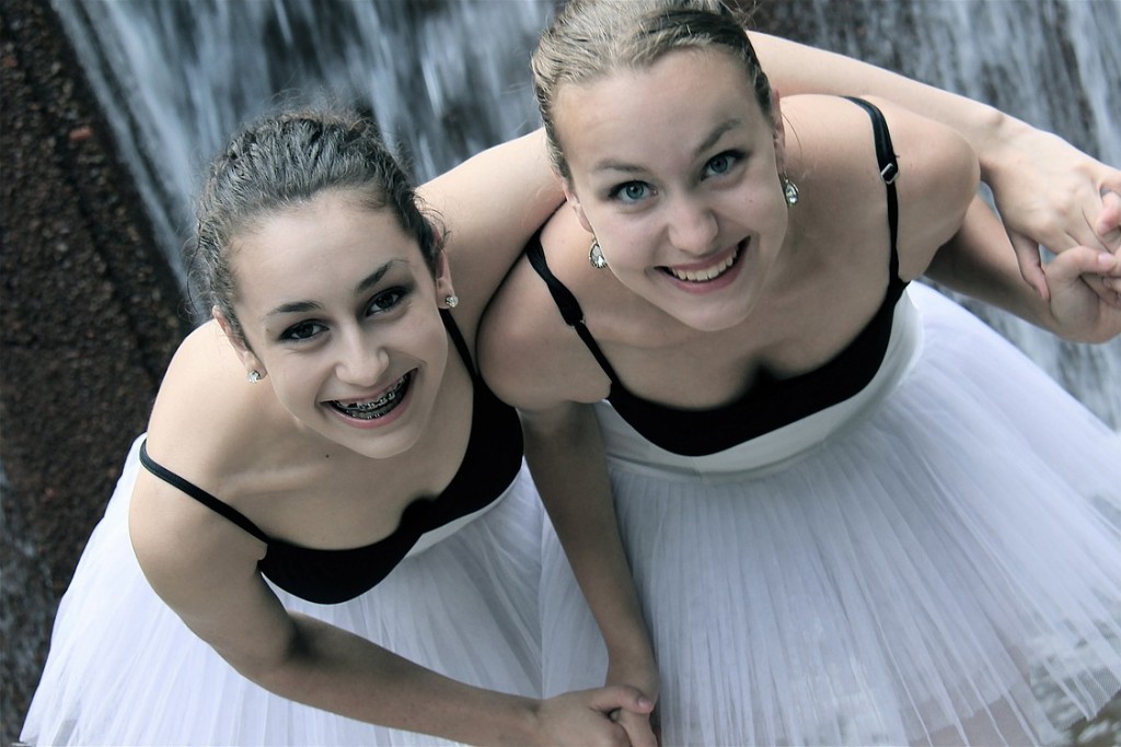 The Garcia sisters attend  ballet classes after a full day of school, at least three days a week. "It's challenging but really cool, like living two existences," Hope said.