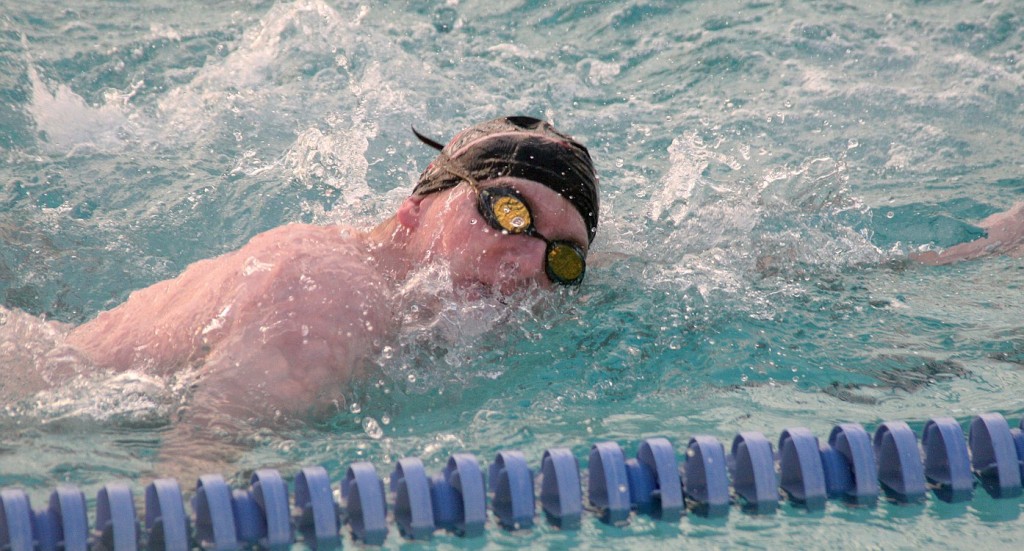 Camas team captains Nick Kabel (left), Alastair Graham and Ian Ulmer have been swimming together for four years.