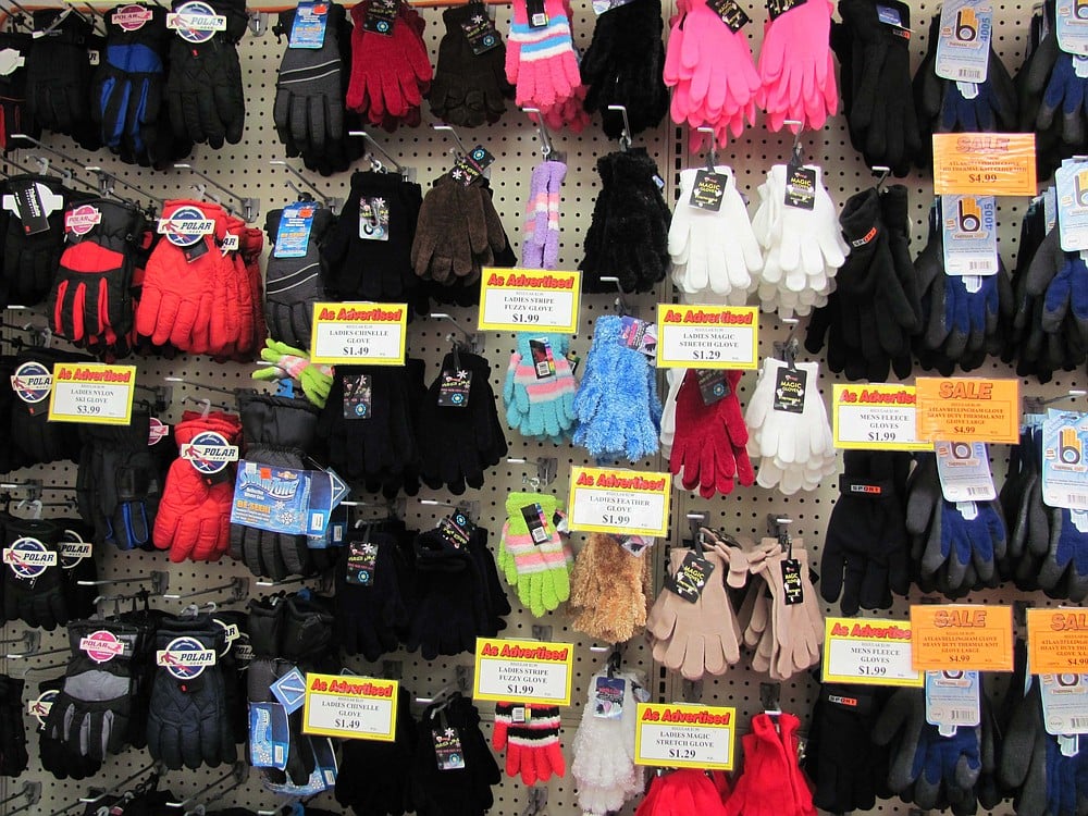 Mittens, gloves and hats are all priced under $5 at Washougal True Value Hardware.