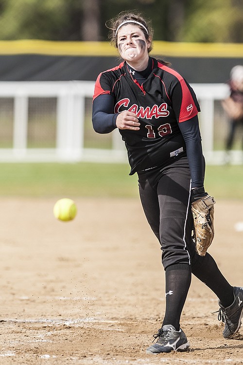 Harli Hubbard held defending state champion Woodinville to two hits.