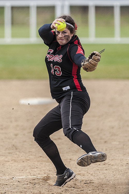 Harli Hubbard makes one more appearance on the mound in the championship game. "She was dynamite in the state tournament," said head coach Ken Nidick.