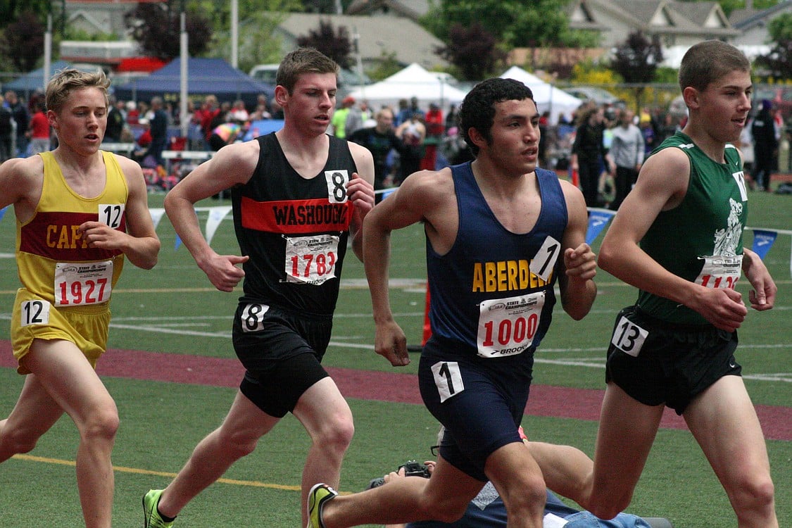 Sean Eustis snagged a sixth-place medal in the 3,200. He also set a new Washougal school record time of 9:20.71.