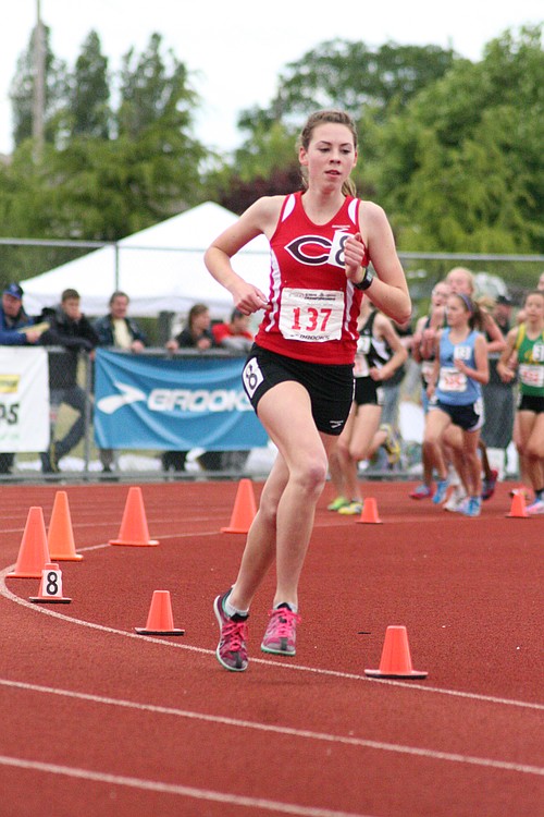 Camas sophomore Alissa Pudlitzke finished in fourth place in the 3,200 at the state meet.