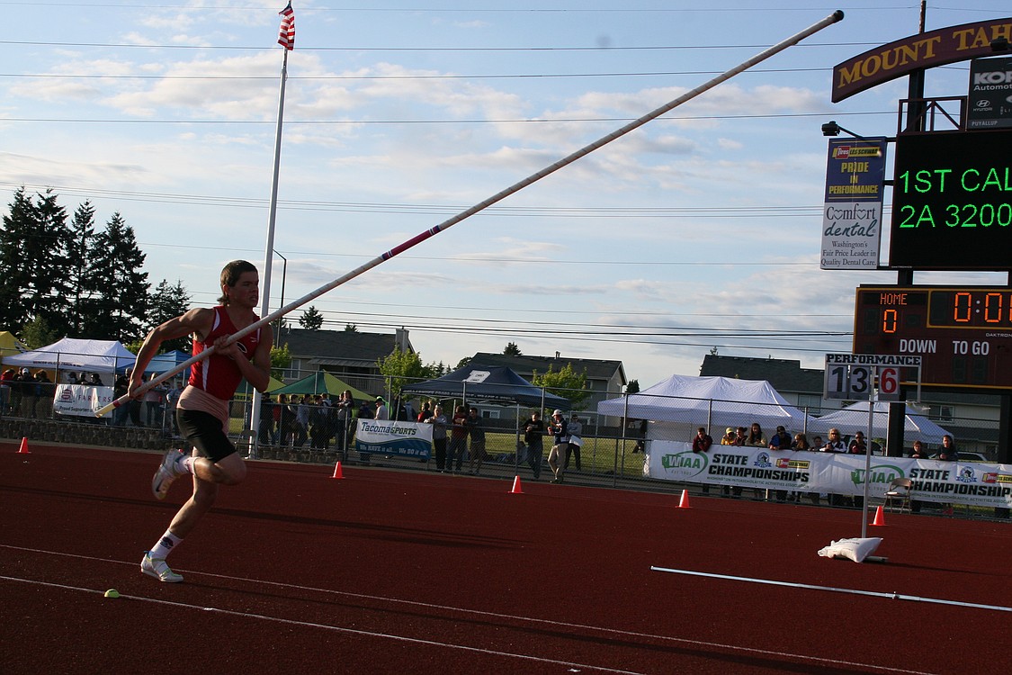 Blaine Behrent grabbed seventh on the pole vault.